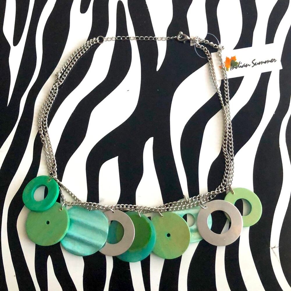 3 for $30 Indian Summer Green Necklace